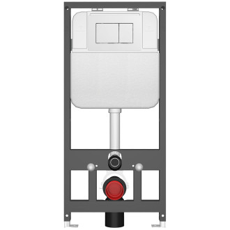 CERANO - Modul pro WC závěsné Prime - předstěnová instalace/sádrokarton - 50x114 cm