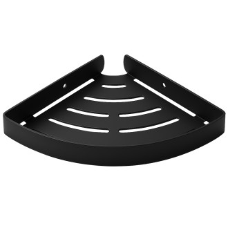 CERANO - Nástěnná koupelnová polička Alto - černá matná - 23,5x14,5 cm