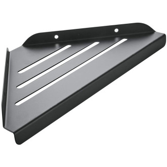 CERANO - Nástěnná koupelnová polička Alto - černá matná - 30x19 cm