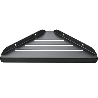 CERANO - Nástěnná koupelnová polička Alto - černá matná - 30x19 cm