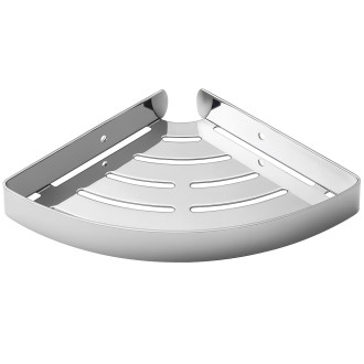 CERANO - Nástěnná koupelnová polička Alto - chrom - 23,5x14,5 cm