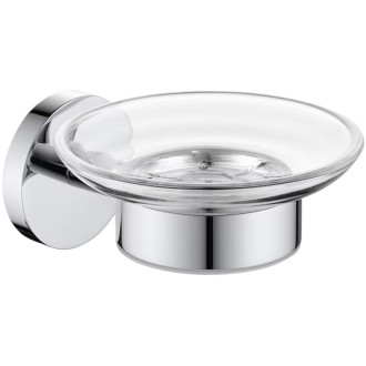 CERANO - Nástěnná mýdlenka Lineo - chrom, transparentní sklo