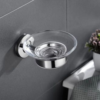 CERANO Nástěnný mýdlenka Lineo chrom, mléčné sklo CER-479812