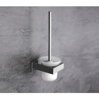 CERANO - Nástěnná WC štětka Polo - chrom