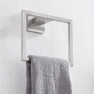 CERANO - Nástěnný držák na ručníky Alto - obdélník - chrom