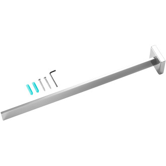 CERANO - Nástěnný držák na ručníky Luciano - chrom - 39,3 cm