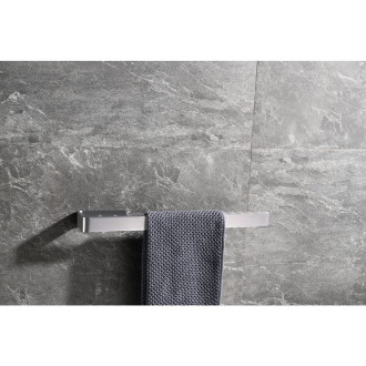 CERANO - Nástěnný držák na ručníky Patrizio - chrom - 39,5 cm