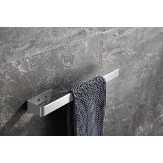 CERANO - Nástěnný držák na ručníky Patrizio - chrom - 39,5 cm