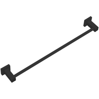 CERANO - Nástěnný držák na ručníky Polo - černá matná - 60 cm