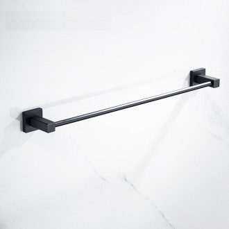 CERANO - Nástěnný držák na ručníky Polo - černá matná - 60 cm