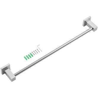 CERANO - Nástěnný držák na ručníky Polo - chrom - 60 cm