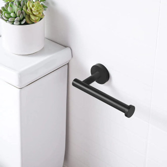 CERANO - Nástěnný držák toaletního papíru Lineo - černá matná