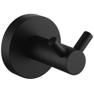 CERANO - Nástěnný věšák na ručníky Lineo - černá matná