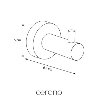 CERANO - Nástěnný věšák na ručníky Lineo - chrom