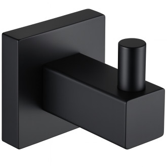 CERANO - Nástěnný věšák na ručníky Polo - černá matná