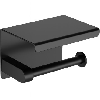 CERANO - Nástěnný/Samolepící držák toaletního papíru Balto - černá matná