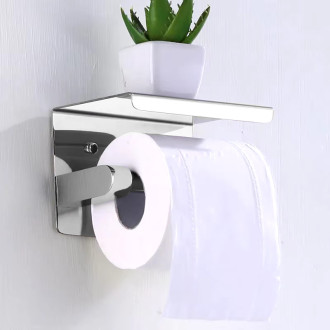 CERANO - Nástěnný/Samolepící držák toaletního papíru Balto - chrom