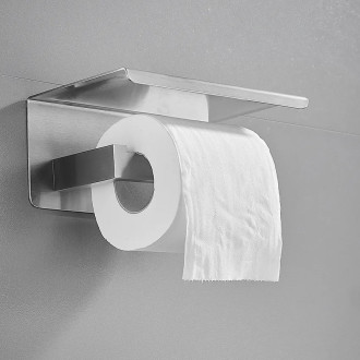 CERANO - Nástěnný/Samolepící držák toaletního papíru Lero - chrom
