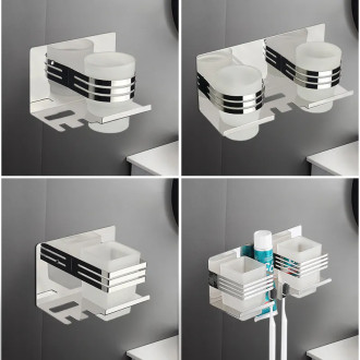 CERANO - Nástěnný/Samolepící organizér na kelímek a drobnosti Lero - chrom