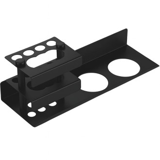 CERANO - Nástěnný/Samolepící organizér na koupelnové doplňky Lero - černá matná