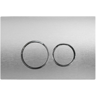 CERANO - Ovládací tlačítko splachování Prime/Dualo - ABS - stříbrná