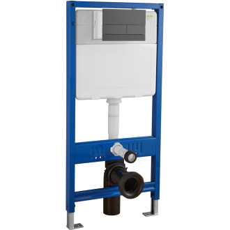 CERANO - Ovladací tlačítko WC modulů Lite/Line - nerezová ocel - grafit/gun metal