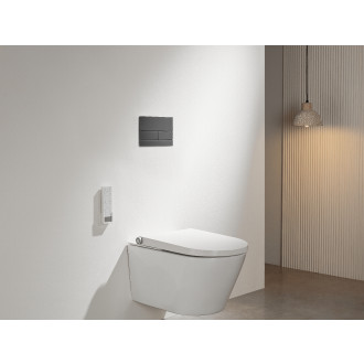 CERANO - Ovladací tlačítko WC modulů Lite/Line - nerezová ocel - grafit/gun metal