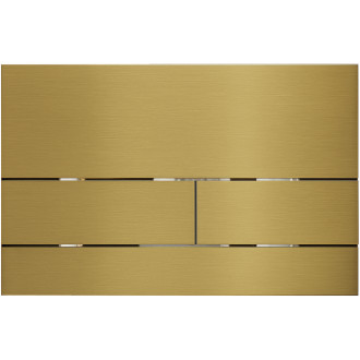 CERANO - Ovladací tlačítko WC modulů Lite/Line - nerezová ocel - kartáčovaná zlatá