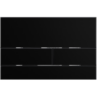 CERANO - Ovladací tlačítko WC modulů Lite/Line - sklo - černá lesklá