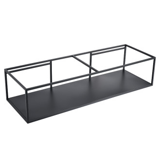 CERANO - Podpěrná konzole pod dvojumyvadlo Geminia - černá matná - 133x33x45 cm