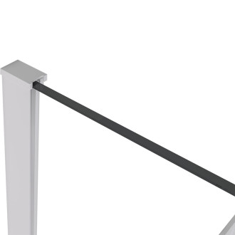 CERANO - Profil pro sprchové zástěny Walk-in Onyx - 8 mm - bílá matná - 15 mm