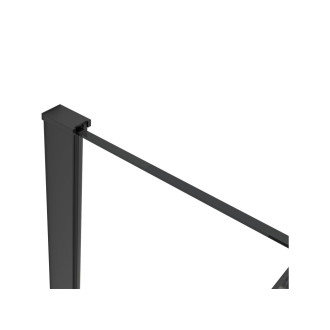 CERANO - Profil pro sprchové zástěny Walk-in Onyx - 8 mm - černá matná - 15 mm