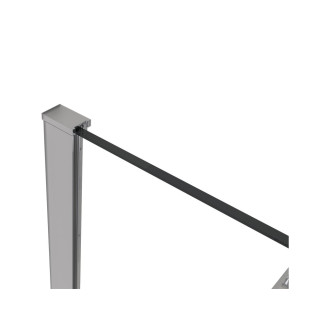 CERANO - Profil pro sprchové zástěny Walk-in Onyx - 8 mm - chrom - 15 mm