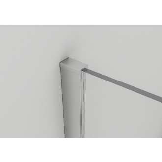 CERANO - Profil pro sprchové zástěny Walk-in Onyx - 8 mm - chrom - 15 mm