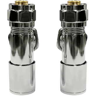 CERANO Sada rohových připojovacích ventilů chrom CER-478126