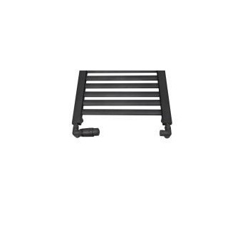 CERANO - Připojovací sada radiátorových ventilů s termostatickou hlavicí - rohová - černá matná