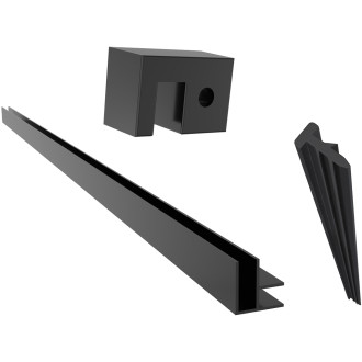 CERANO - Příslušenství pro instalaci rohového Walk-in Onyx - černá matná