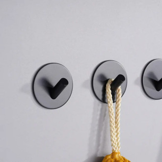 CERANO - Samolepící věšák na ručníky Reno - černá matná