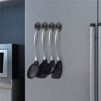 CERANO - Samolepící věšák na ručníky Reno - černá matná