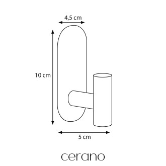 CERANO - Samolepící věšák na ručníky Reno - chrom