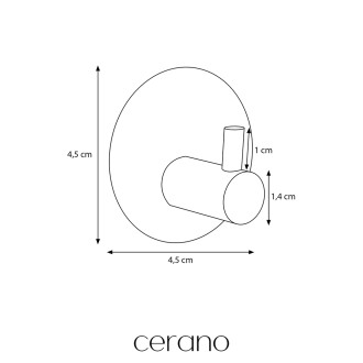CERANO Samolepící věšák na ručníky Reno chrom