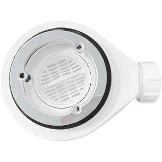 CERANO - Sifon sprchové vaničky 90mm - krátký - DN40 - příruba nerez