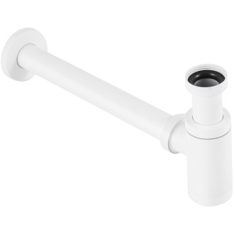 CERANO - Sifon umyvadlový - 5/4" - mosaz - DN32/250 mm - bílá matná