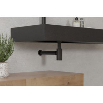 CERANO - Sifon umyvadlový - 5/4" - mosaz - DN32/250 mm - černá matná