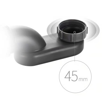 CERANO - Sifon vanové výpusti 6/4" - flexi - DN40/50