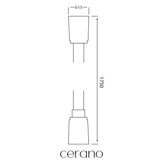 CERANO Sprchová hadice hladká černá matná 175 cm CER-8050BD6