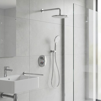 CERANO - Sprchová podomítková souprava Tiziana - termostatická - box - chrom