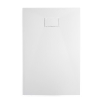 CERANO - Sprchová vanička obdélníková Gusto - SMC/minerální kompozit - strukturovaná bílá matná - 90x80x3 cm