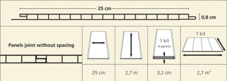 Vnitřní plastový obklad OTTOPAN Mozaika béžová - Balení obkladu 2,7 m2