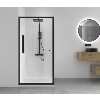 CERANO - Sprchová vanička čtvercová Soto - akrylát - bílá lesklá - 100x100x5 cm